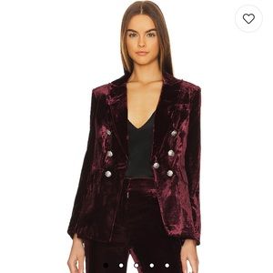 NWT Veronica Beard Gaya Dickey Jacket and Lebone pant (merlot)